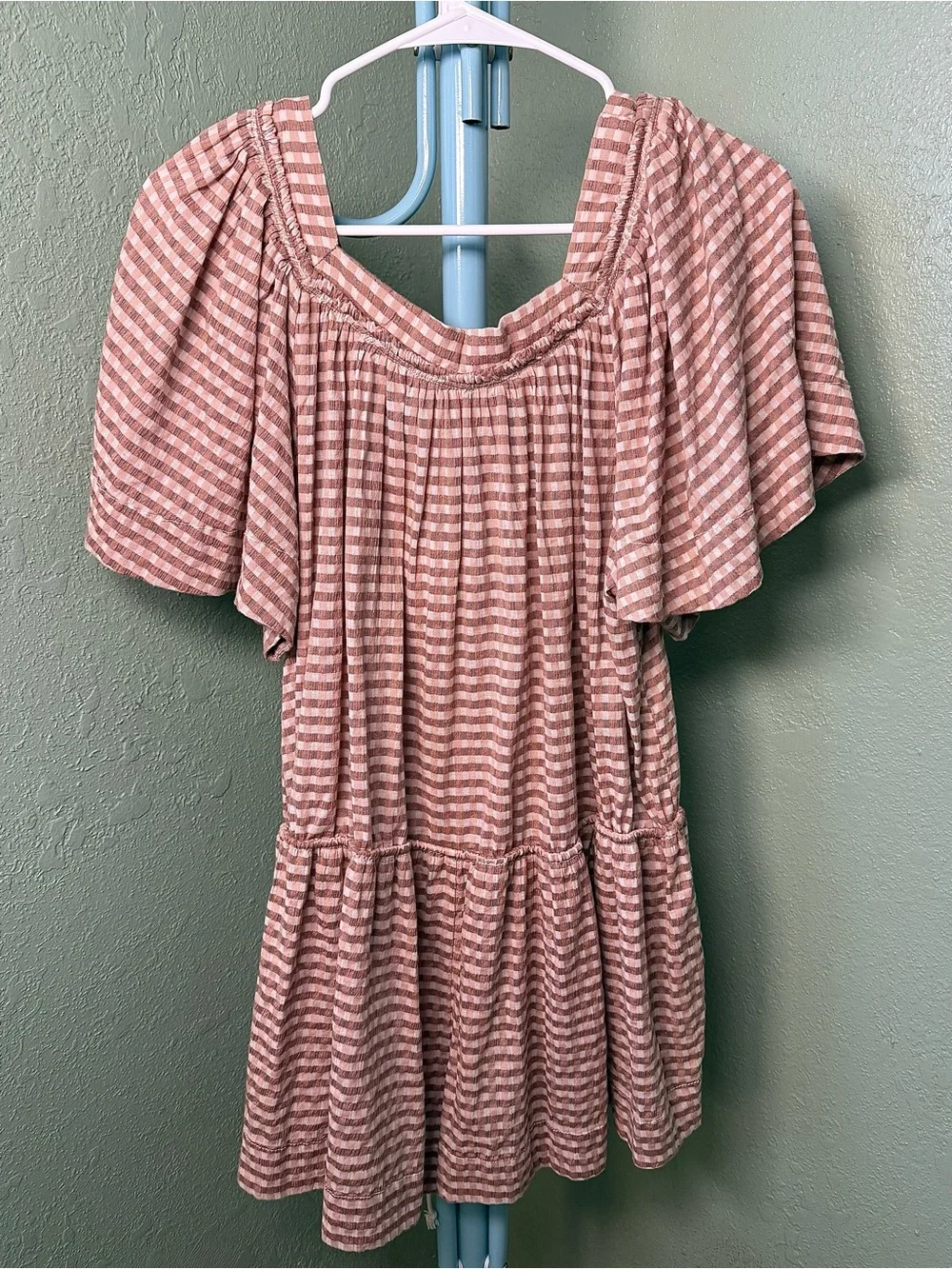 Free People Country Line Plaid Romper - Picture 4 of 9